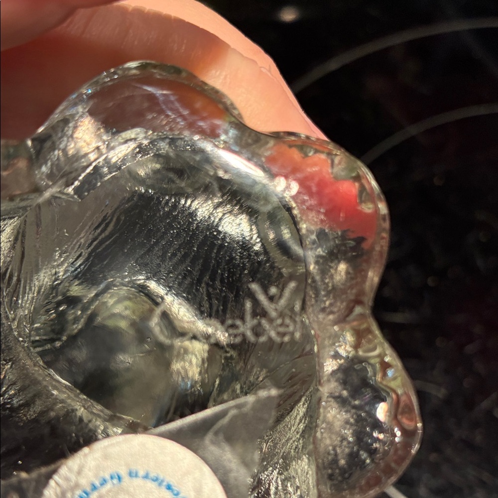 Goebel Clear Glass Rabbit Figurine - Picture 4 of 7